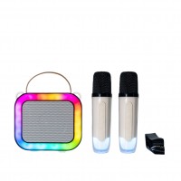 2025 newest model bluetooth speaker family entertaining microphone wireless speaker with RGB light