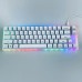2025 New arrival K66 RGB Acrylic gaming keyboard ABS painted laser UV-coating keycaps