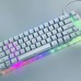 2025 New arrival K66 RGB Acrylic gaming keyboard ABS painted laser UV-coating keycaps
