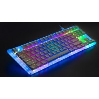 87 keys/RGB color/Acrylic material gaming keyboard for K87