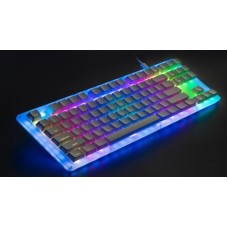 87 keys/RGB color/Acrylic material gaming keyboard for K87