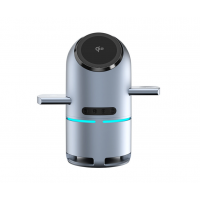 2025 New arrival QI2 magsafe 15W Apple wireless charger for Earbuds and Smart Watch with bluetooth speaker RGB color